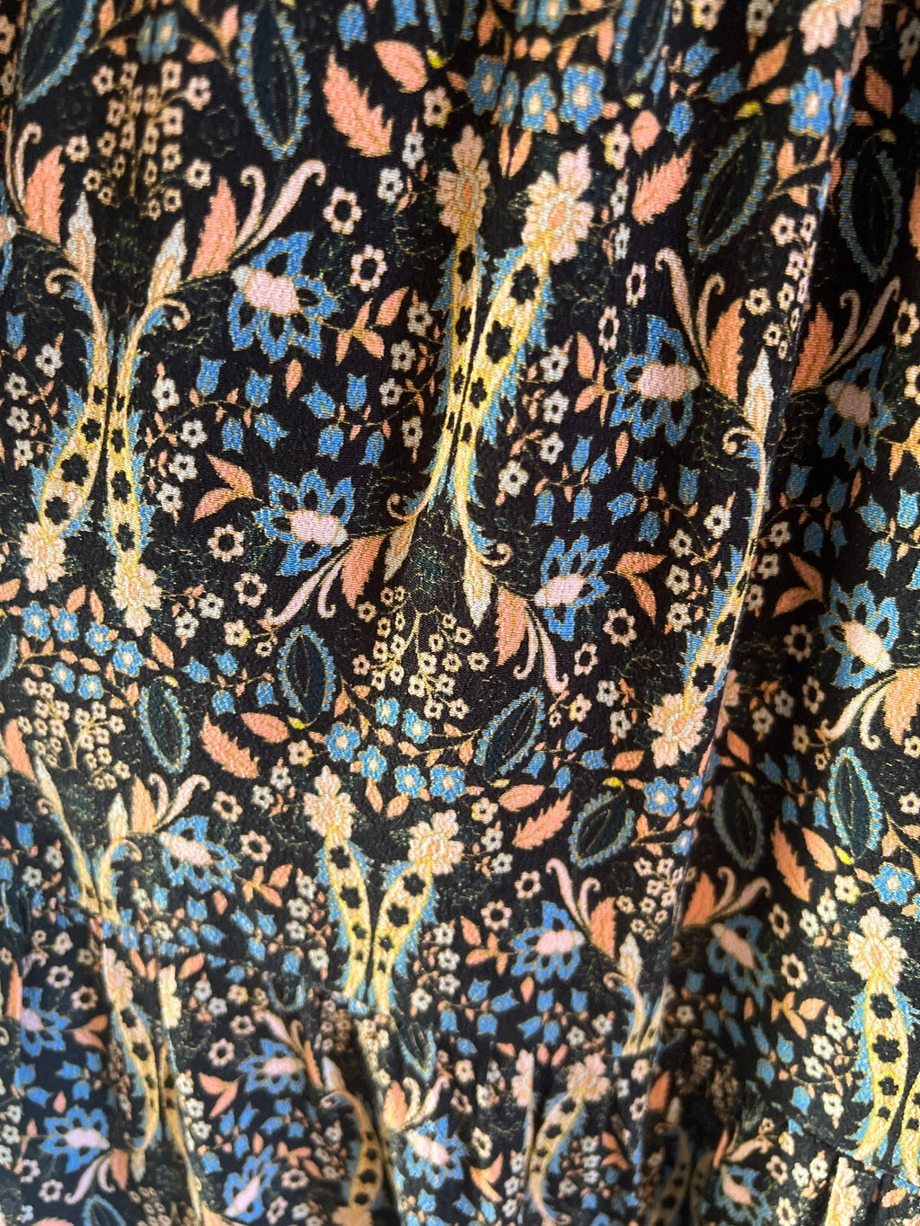 Boden Floral Smocked Tiered Maxi Dress Size 12